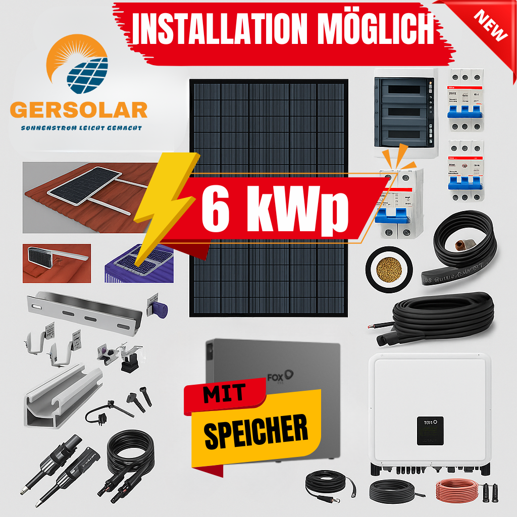 6 kw solaranlage mit speicher