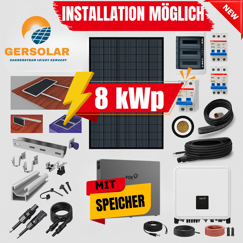 8 kw solaranlage mit speicher