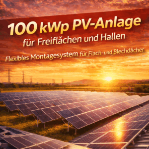 100 kWp Solaranlage im Sonnenuntergang(1)