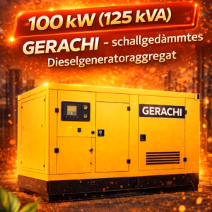 GERACHI schallgedämmtes Dieselgeneratoraggregat